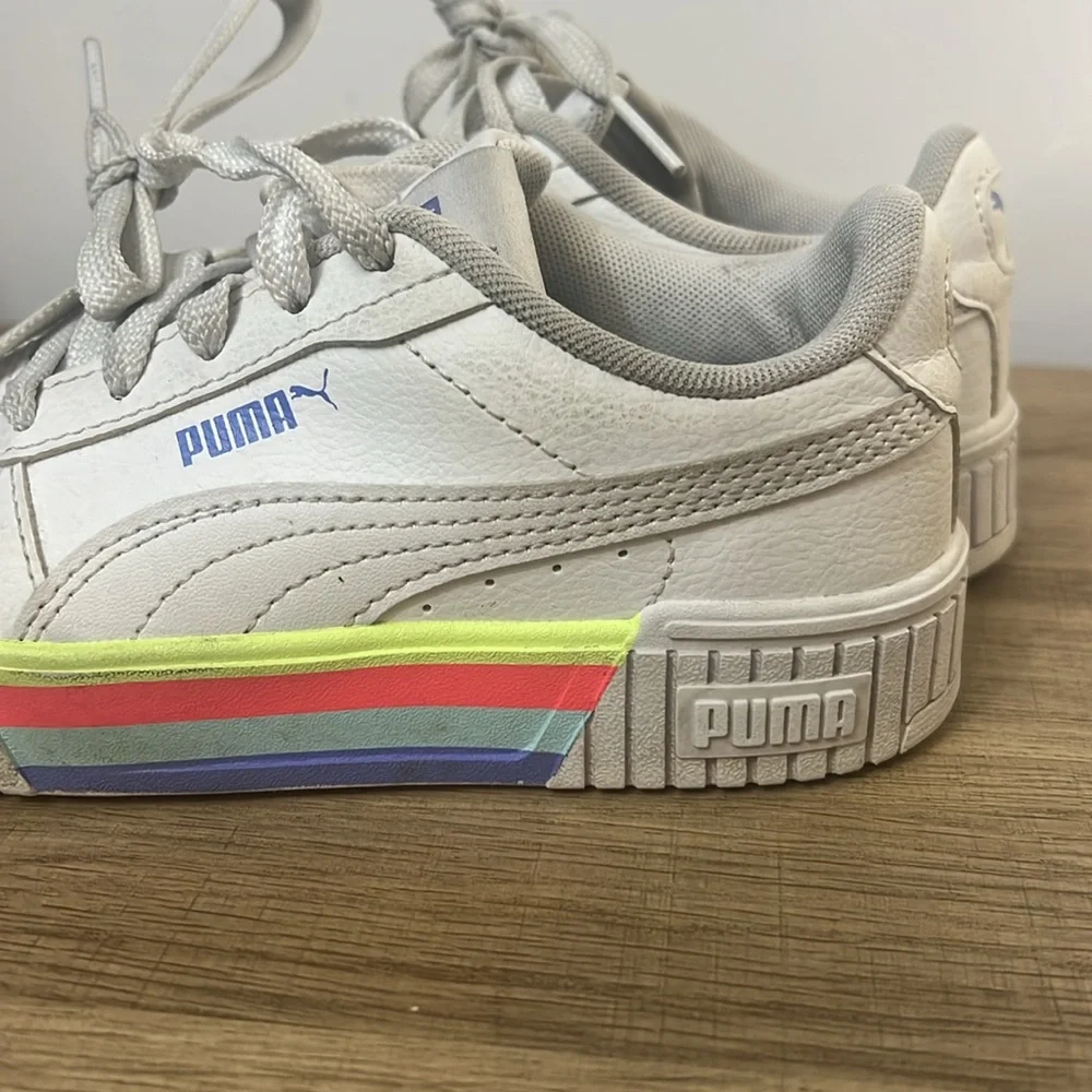 Girls, puma shoes/sneakers leather upper size 1C